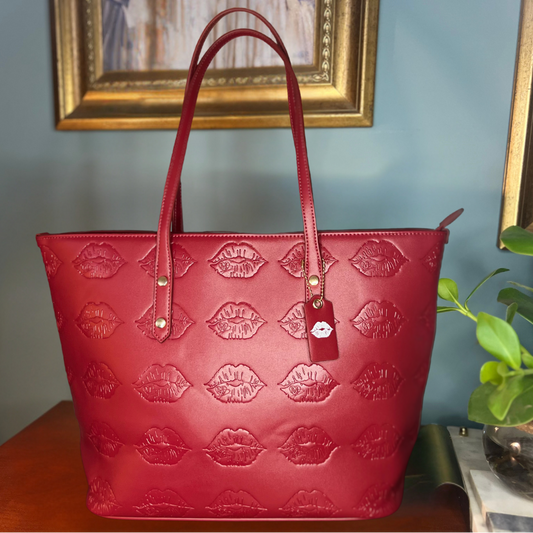 Signature Carryall Tote - Merlot